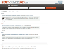 Tablet Screenshot of healthservicesjobs.com